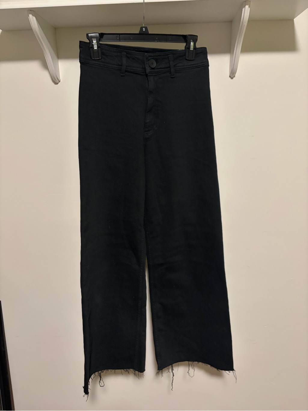 Zara Black Straight High-Rise Jeans